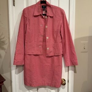 VTG Limited America Women’s  Lined Seersucker  Dress & Blazer Size 8/10